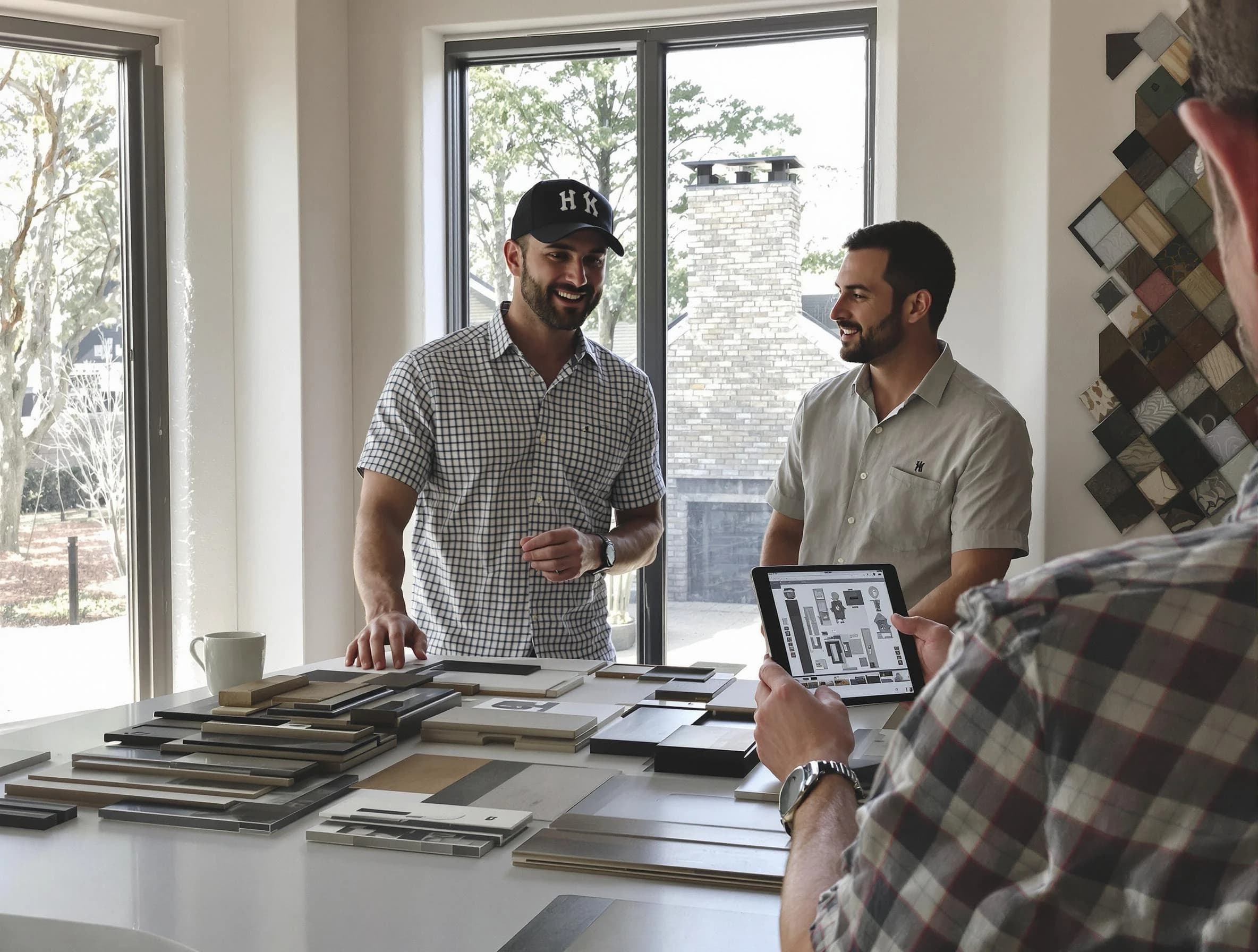 Franklin Chimney Sweep remodeling a chimney and fireplace in Franklin, TN