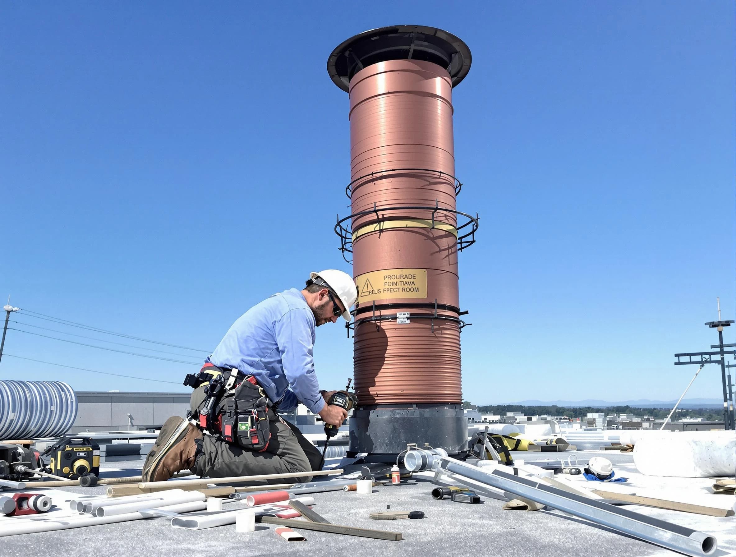 Installed chimney liner by Franklin Chimney Sweep in Franklin, TN