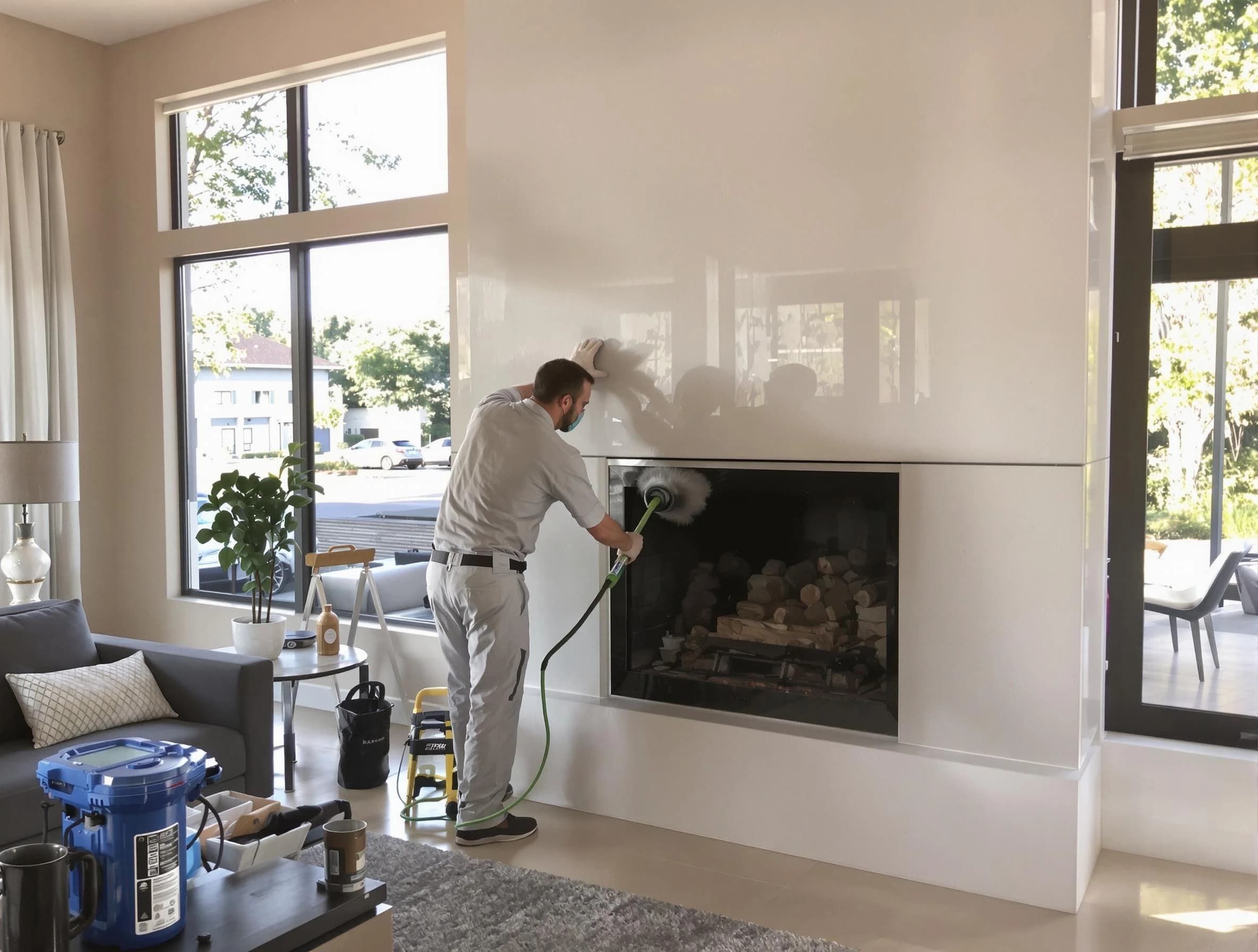 Franklin Chimney Sweep performing thorough soot removal in Franklin, TN