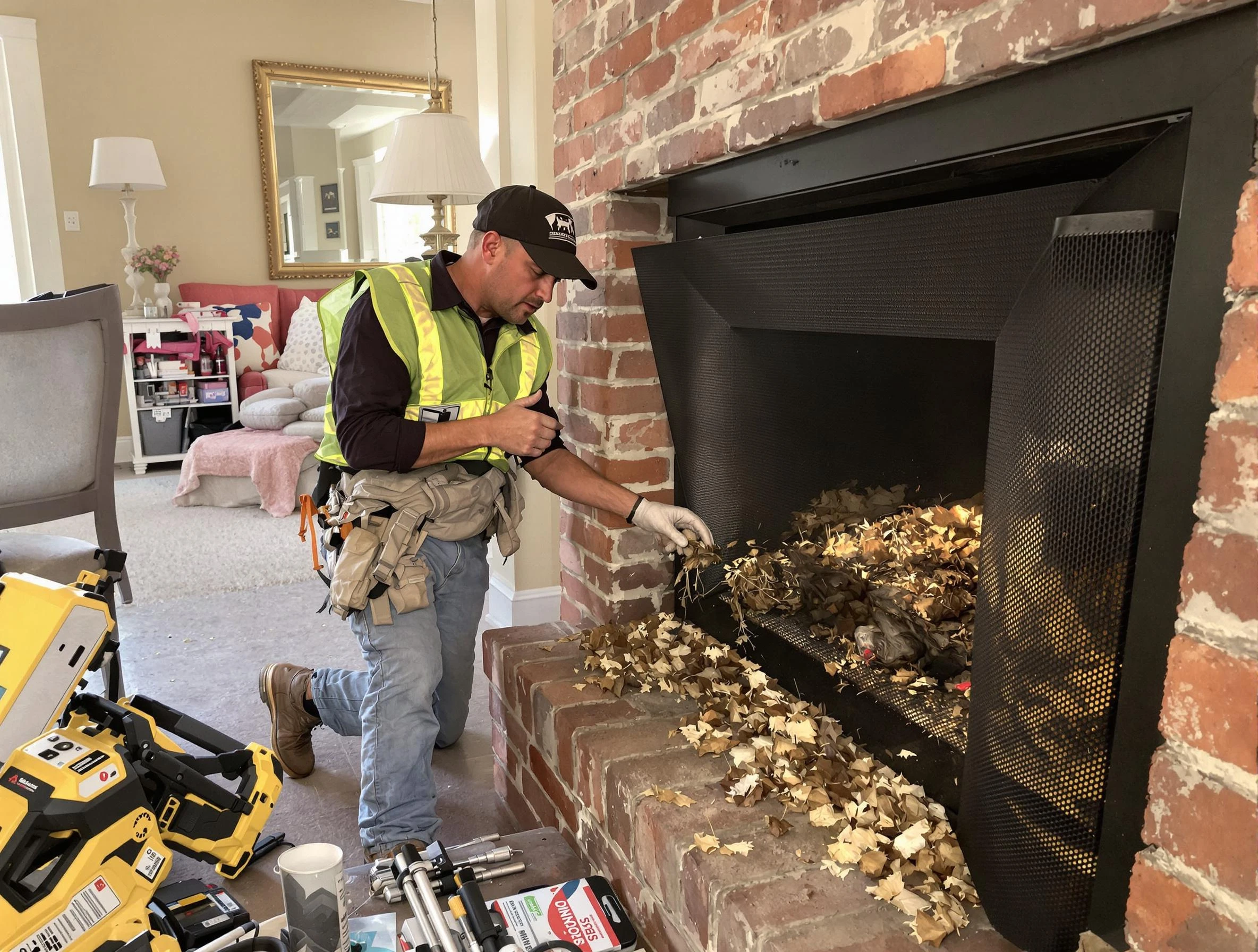 Safe screening installation by Franklin Chimney Sweep in Franklin, TN