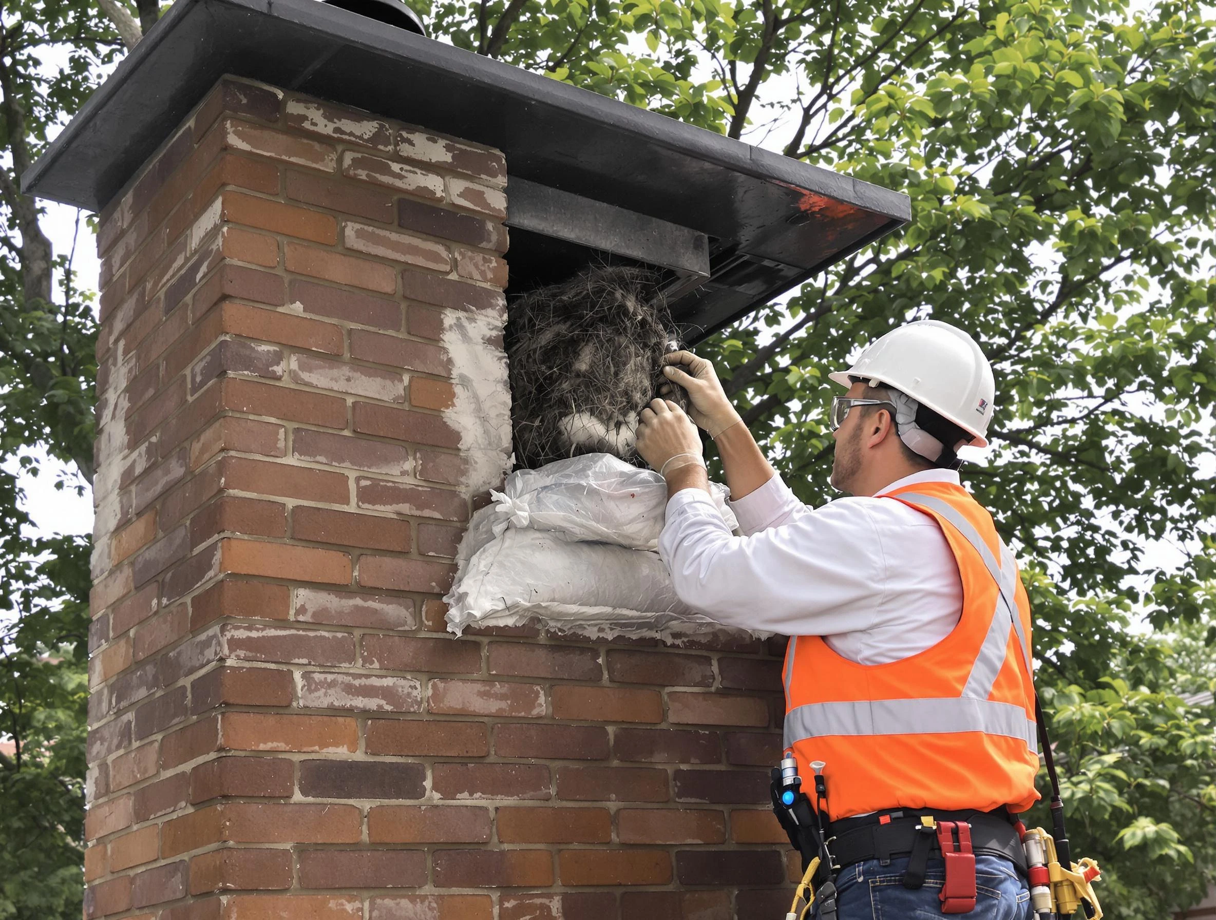 Humane removal of debris and animals by Franklin Chimney Sweep in Franklin, TN
