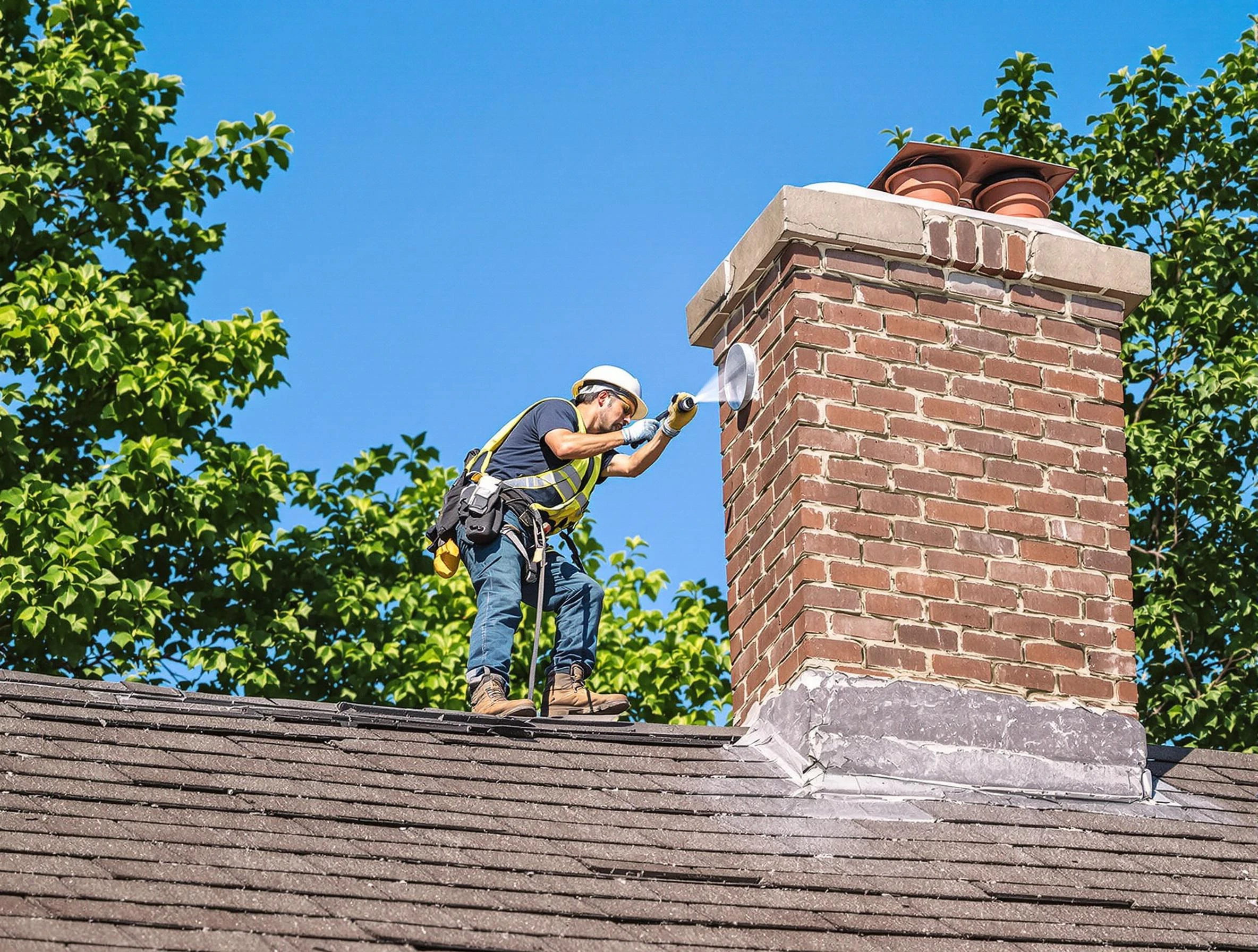 Franklin Chimney Sweep performing an inspection with advanced tools in Franklin, TN