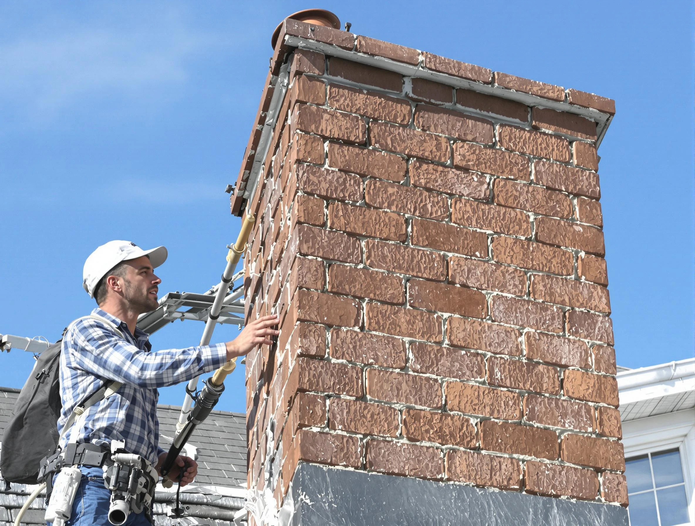 Brickwork for a chimney rebuild by Franklin Chimney Sweep in Franklin, TN