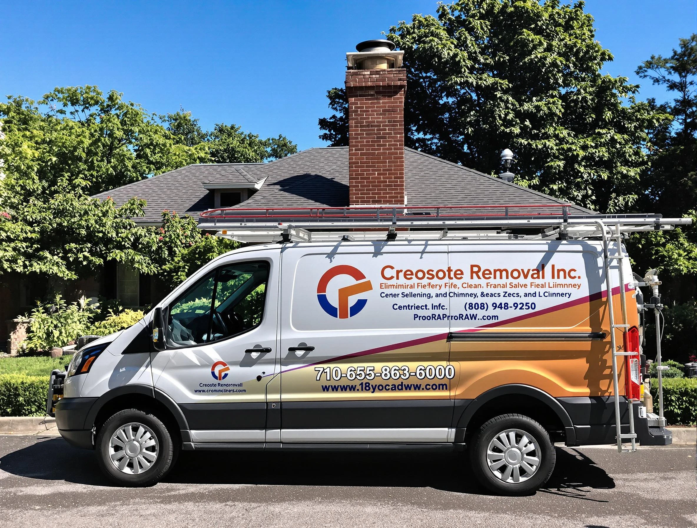 Franklin Chimney Sweep technician removing creosote safely in Franklin, TN